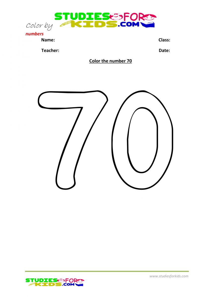 Color by number preschool Printables worksheet 1100
